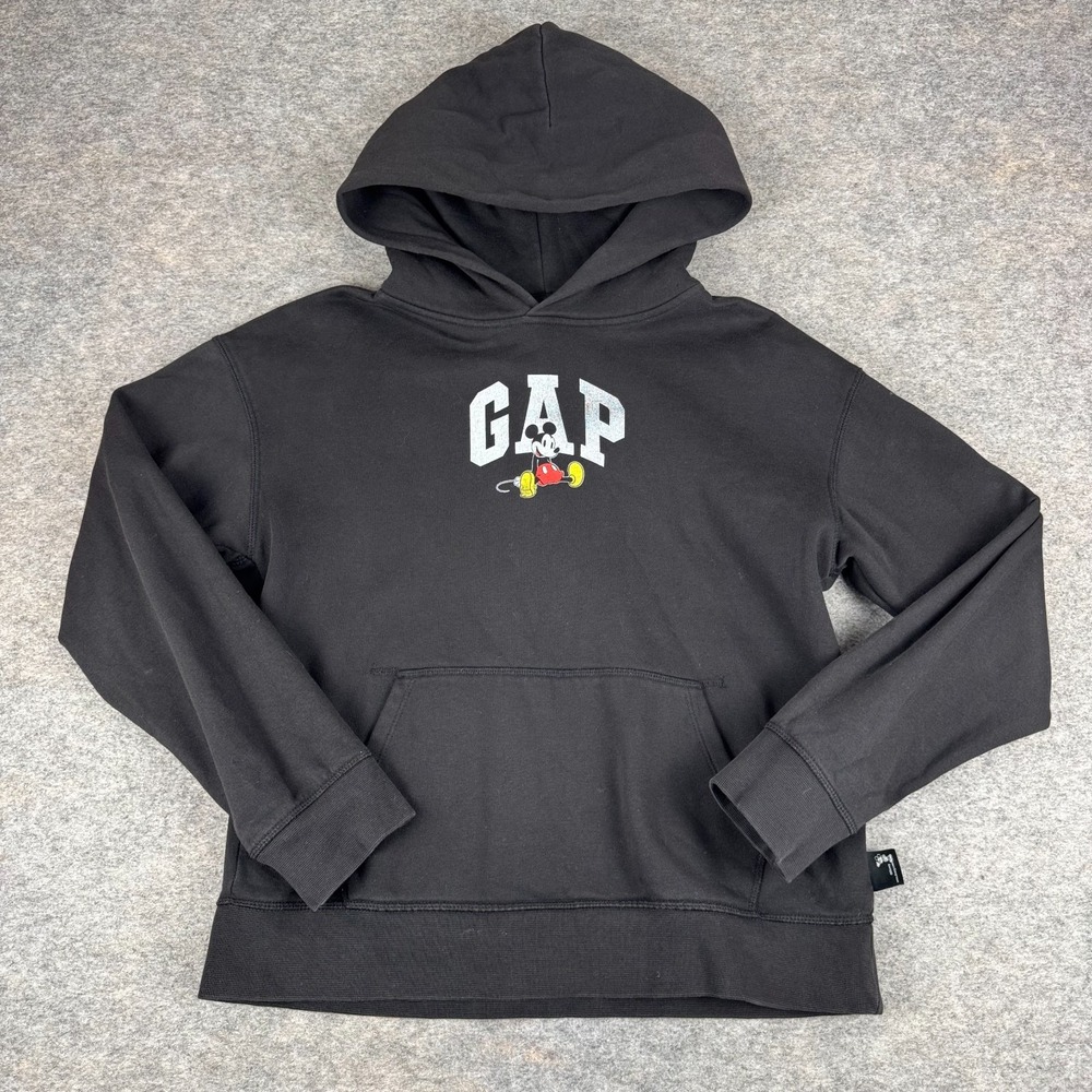 GAP x Disney Hoodie Pullover Mickey Mouse Black Boys XXL 2XL